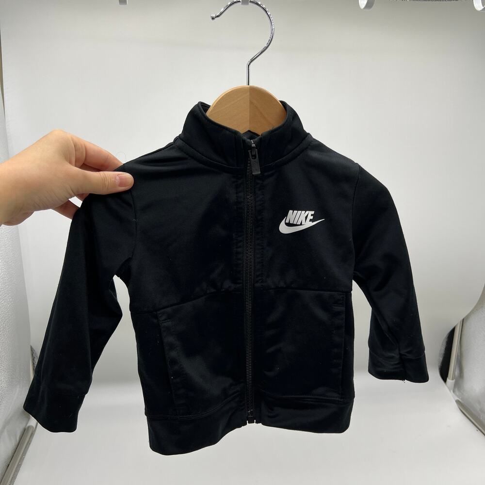 Nike Kids Toddler Zipper Black Jacket Size 12M